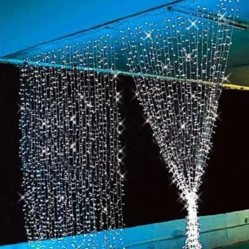 3x3 LED Varveklis Pasakų Šviesos Plug ES Girliandą Užuolaidų Led String Lempos Kalėdų Lauko/Patalpų Apdaila Kalėdos Vestuvių Hallowen