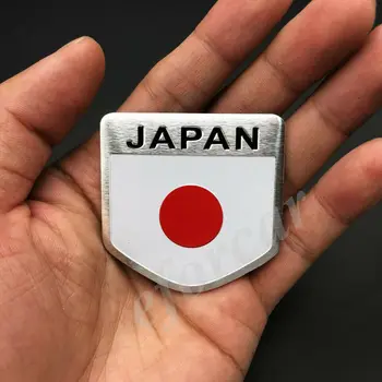 8x Japonija ir Japonijos Vėliava Automobilio Logotipas Ženklelis Motociklo Lauktuvės Lipdukai Lipdukas JDM
