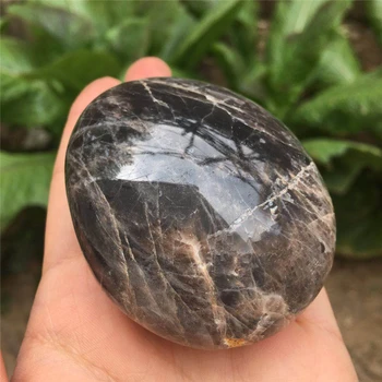 Aukštos kokybės juodas kvarcas, mėnulio akmuo palmių akmens kristalai dovanos