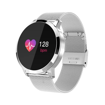 Q8 Plius Smartwatch Spalvotas Ekranas OLED Mados Širdies ritmo Fitness Tracker Nuotolinio Valdymo Priminimas Rožinė Elektroninių Vandeniui