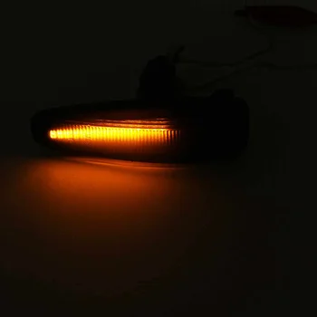 1Pair LED Pusės Sparnas Dinaminis Žibintas Gabaritinis Posūkio signalo Lemputė Ulonas EVO X 2008-18 8351A001