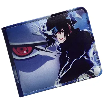 Japonų anime piniginės Naruto/Išpuolis Titan/Gintama/Likimas kredito kortelės turėtojas Bifold Piniginė Su Moneta Kišenėje