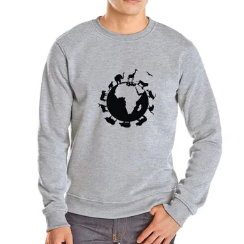 Aplinkos apsaugos hoodies pavasario/rudens ilgomis rankovėmis hoodie vyrų medvilnės atsitiktinis marškinėlius Žemės hip-hop streetwear