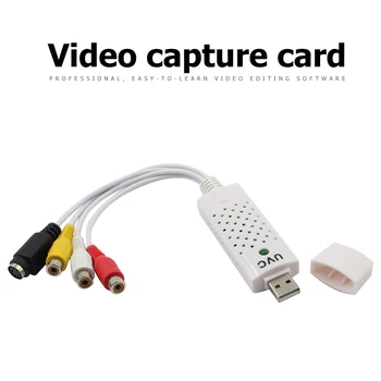 ALLOYSEED Portable USB 2.0, Vaizdo Garso įrašymo Kortelės VHS į DVD, Adapteris, Vaizdo įrašymo Converte Win/10/8/7 Mac IOS