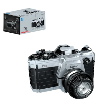 405Pcs Retro SLR Fotoaparato Modelis Skaitmeninis Fotoaparatas Statybos Blokus 