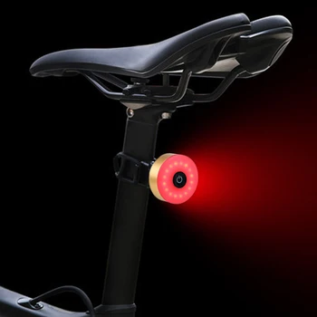 Ultralight Dviratį užpakalinis žibintas 5 Režimai USB Dviračio Žibintas Galinis Vandeniui Mini Dviračių Šalmas Lempos Saugos Įspėjimas LED Šviesos