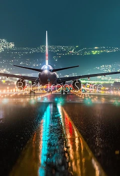 Avezano Fotografijos Fonas Oro Uosto Lėktuvas Lietaus Backdrops Fotostudija Photocall Photozone Apdailos Vinilo Tapetai