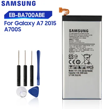 Originalaus Samsung Akumuliatoriaus Galaxy A7 A700 A700S A700L A700FD Originali Telefono Baterija EB-BA700ABE 2600mAh