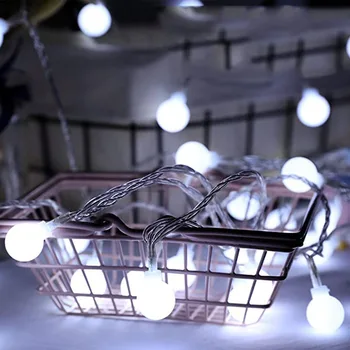 10M Pasakų Girlianda LED kamuolys String Žibintai Vandeniui Kalėdų Eglutė Vestuvių Namų Patalpų Apdailos Prijunkite USB Baterija