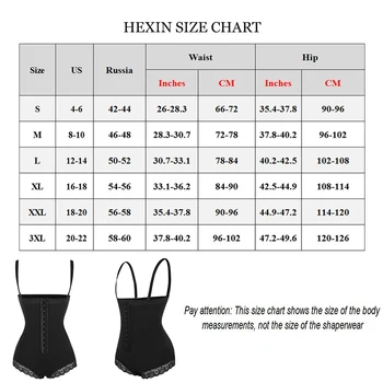 HEXIN Full Body shaper Modeliavimo Shapewear Juosmens Treneris Underbust Bodysuit Užpakalis Keltuvai Lieknėjimo Apatiniai Korsetas