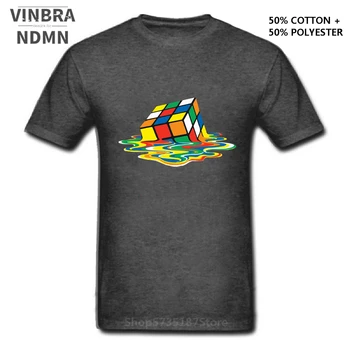 Mados Lydymosi Kubo marškinėliai vyrams Sheldon Cooper Marškinėlius Big Bang Teorija Tee marškinėliai TV serialas Tirpinto Magic Cube vyriški marškinėliai