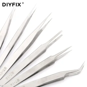 DIYFIX 6 1 Tikslumo Elektroninis Pincetas Nustatyti, Nerūdijantis Plienas Anti-static Litavimo Padėti Remonto Skinti Montavimo Įrankių Rinkinys