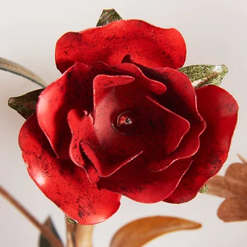 Vestuvių Kabantys Sietynai Amerikos Augalų Raudona Rožė Gėlių Šiuolaikinės Liustra Apšvietimo Led Šviestuvo Už Kambarį Mergaičių Kambarys