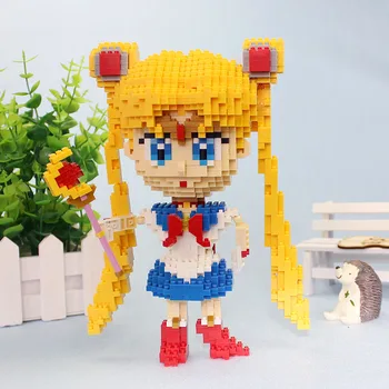 HC 9037 Anime Sailor Moon Usagi Tsukino Mergina Kovotojas 3D Modelį 