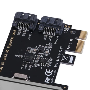 PCIe PCI Express į SATA3.0 2-Port SATA III 6G Valdytojas Plėtimosi Kortelės Adapterį K1AA