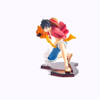 3Pcs/Daug 9-14cm Japonija, Anime One Piece DXF Luffy Ace Sabo PVC figūrėlių, Kolekcines, Modelis Žaislai Vaikams Dovanos