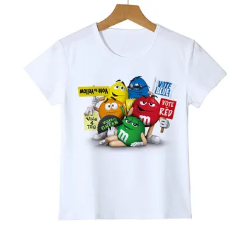 Mielas vaikas, t-shirt 3D Berniukas/Mergaitė šokolado pupelės MM spausdinimo juokinga streetwear marškinėliai Anime Trumpas Rankovės Kūdikio Marškinėliai olome912