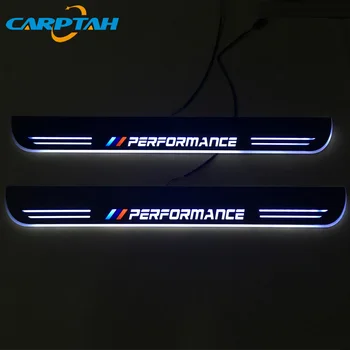 CARPTAH Apdaila Pedalo Automobilių Eksterjero Dalys, LED Durų Slenksčio Nusitrinti Plokštė Kelias Dinaminis Streamer šviesos BMW F10 F18 5Series 2010-m.