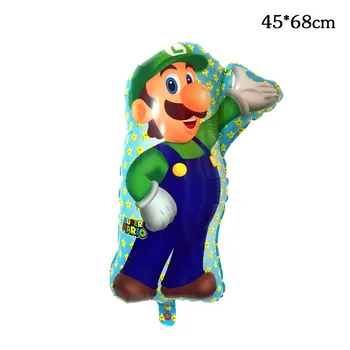 1 komplektas Super Mario Balionai 32 colių Numeris Balionas Berniukas Mergaitė Gimtadienio apdailos animaciją žaidimas temą šalies prekių vaikams, žaislai