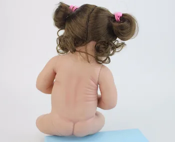 40cm Visas Silikono Kūno Atgimsta Undinė Baby Doll Žaislas Mergina Minkšto Vinilo Mini Naujagimių Lėlės Vaikui Maudytis Žaislas Gimtadienio Dovana