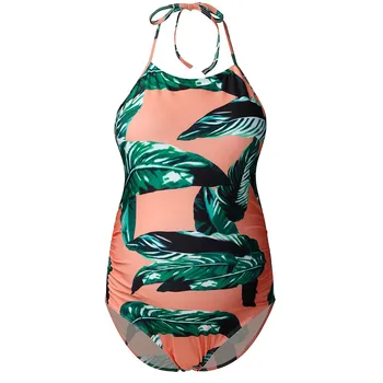 SAGACE Moterų Motinystės maudymosi Kostiumėliai Paplūdimio Bikini Maudymosi Kostiumą Lapų Spausdinimo Bikini maudymosi kostiumėlį Paplūdimio Kostiumas Plius Dydis XXXL