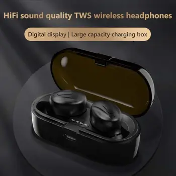 Bluetooth V5.0 Ausines TWS Tiesa bevieles Ausines In-Ear Ausinių Vandeniui Mini Ausines HiFI Stereo Sporto Ausinės