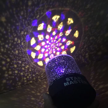 LED Nakties Šviesos Projektorius Žvaigždėtą Spalvinga USB Projekcija Lemputė šviečia Dangus, Žvaigždės, Mėnulis Meistras Vaikams, Vaikams, Kūdikio Kambario Puošmena