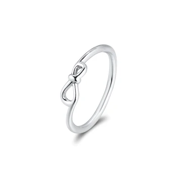 2020 Moterų Mados Dėti Vieną Ant Kito Stiliaus Moterų Papuošalai Kūno Žiemos Helovinas Mergina Draugais 925 Sterlingas Sidabro Infinity Mazgas Žiedas