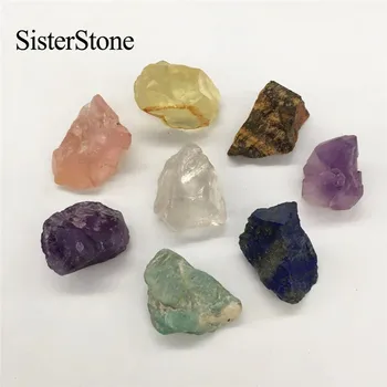 8pcs natūralus kvarco kristalas neapdorotų brangakmenių ir mineralų gydomųjų raw akmenys, dovanos