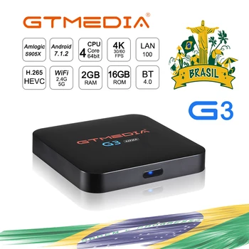 Android 7.1 GTmedia G3A TV Box 2 GB 16GB Set Top Box, 2.4 G Wifi 4K Netflix, 