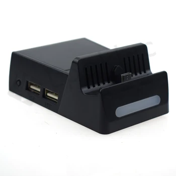 1PCS HDMI Krovimo Doko Stotis Laikiklis HDMI Video Konvertavimo Įkrovimo Kroviklis Bazę Nintend Įjungti konsolę