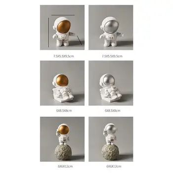 Vaikų Kambarys Astronautas Dekoro Mielas Mini Papuošalų Kūrybos Stilingas Asmenybės Lėlės Ornamentu Biuro Kompiuterio Stalo Puošmena
