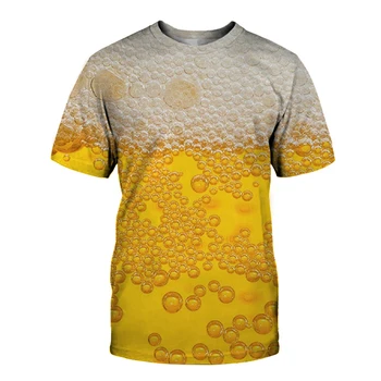 ALAUS Viršūnes 2020 naujas vyrų marškinėliai vyriški streetwear alaus burbulas spausdinami skaitmeniniu 3d T-shirt Juokingas Dalykų marškinėliai vyrų t negabaritinių marškinėliai