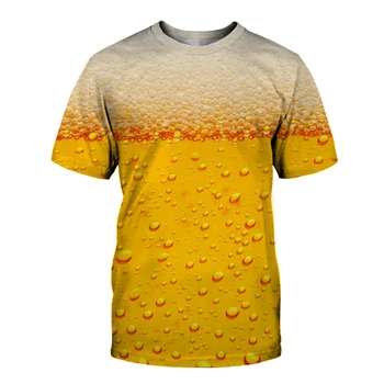 ALAUS Viršūnes 2020 naujas vyrų marškinėliai vyriški streetwear alaus burbulas spausdinami skaitmeniniu 3d T-shirt Juokingas Dalykų marškinėliai vyrų t negabaritinių marškinėliai
