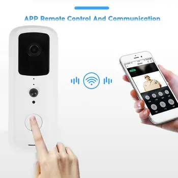 WiFi Vaizdo Doorbell Išmaniųjų Telefonų Durų Žiedas Skambinkite Domofonas su Vaizdo Akių Butų Durų Bell Žiedą ir Telefoną, Namų Apsaugos Kameros