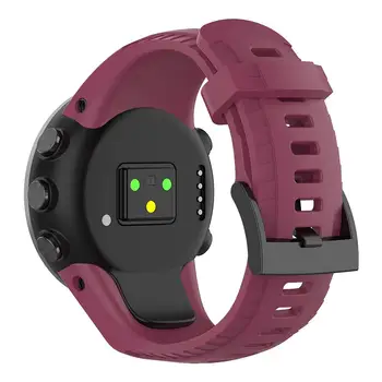 Silikono Watchband Dirželis Paprastumas, Reguliuojamas, Patvarus, Vidutinio Minkštumo, skirtas Suunto 5 Smart Watch Band Riešo Apyrankę Sportas