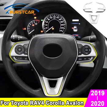 Xburst Automobilių Stilius Toyota RAV4 RAV 4 Corolla Avalon 2019 2020 Automobilio Vairas Mygtuką Skydelio Dangtelį Apdaila Lipdukas Priedai