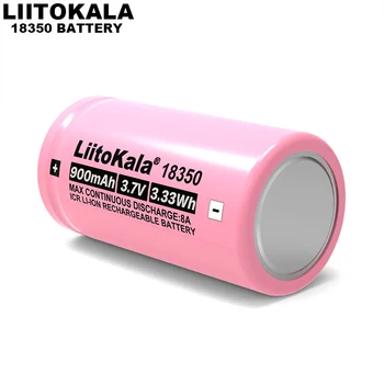 10-100VNT Liitokala IKPA 18350 900mAh 8A įkraunama ličio baterija 3.7 V galia cilindro formos lempų, elektroninių cigarečių rūkymas