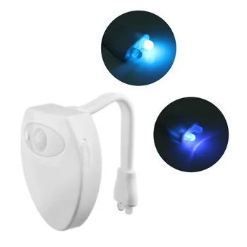 PIR Judesio Jutiklis LED Tualetas Naktį Šviesos WC Šviesos Vonios Naktį Lempa UV Sterilizavimo už unitazo Vaikas D40