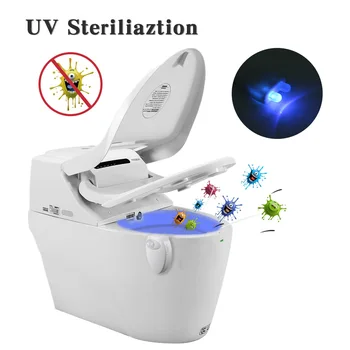 PIR Judesio Jutiklis LED Tualetas Naktį Šviesos WC Šviesos Vonios Naktį Lempa UV Sterilizavimo už unitazo Vaikas D40