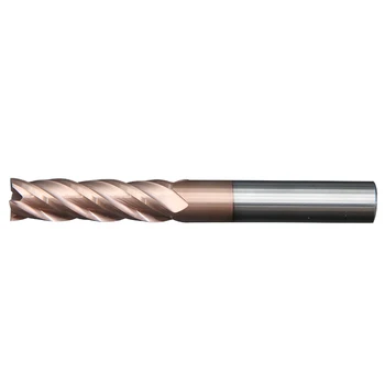 ZGT Metalo Pjovimo, Frezavimo Įrankiai HRC60 4 Fleita Cnc Volframo Plieno Malimo Cutter Lydinio Karbido Endmill 1mm, 2mm 3mm, 4mm 5mm, 6mm 8mm