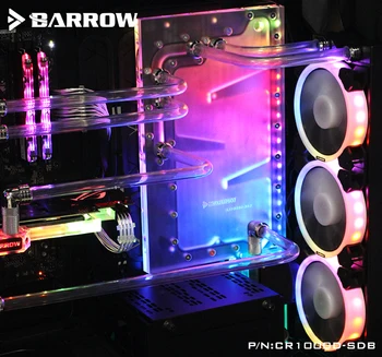 Barrow CR1000D-SDB, Kelių Lentų Corsair 1000D Atveju, Intel CPU Water Block & Vieno / Dviejų GPU Pastatų