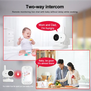 Namų Priežiūros Kūdikio stebėjimo 3.5 Colių LCD Belaidis Monitoriaus Spalva Video Auklės Kameros Abipusį Garso Domofonas Nešiojamų auklė