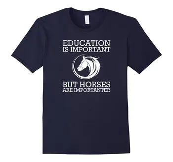 Švietimas Yra Svarbus, Bet Ridinger Arkliai T Shirt Mens Mados Trumpas Rankovės Marškinėliai Medvilniniai Marškinėliai Aukštos Kokybės