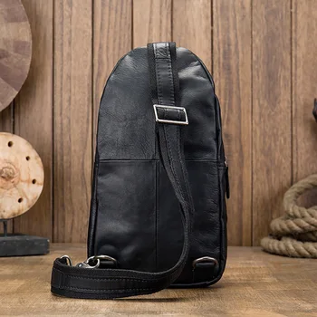 AETOO Vyrų pečių maišą, odinis krepšys, vyrų madinga oda krūtinės krepšys