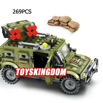 šiuolaikinių karinių Tigras assault vehicle batisbricks kūrimo bloką ww2 armijos pajėgų duomenys Raketų visureigių automobilių plytų žaislai berniukams
