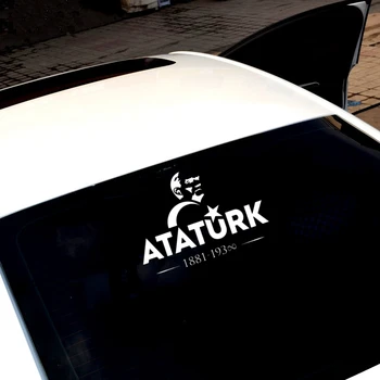 Karšto Parduoti Mielas Turkija Mustafa Kemal Ataturk Automobilių Lipdukai Priedai Vinilo Motociklų Lipdukas, PVC 20cm*14cm
