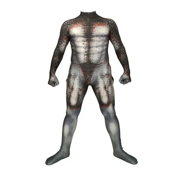 Moterų, Vyrų Berniukas Plėšrūnas, Cosplay Kostiumai, 3D Atspausdintas pandex Filmą Predator Helovinas Zentai Jumpsuit Kostiumas Bodysuits