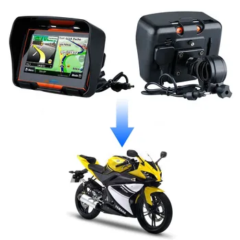 Fodsports 4.3 Colių atsparus Vandeniui Bluetooth Moto GPS Navigatorius Motociklo gps navigatorius Nemokamai Žemėlapiai, 256M RAM, 8GB Flash