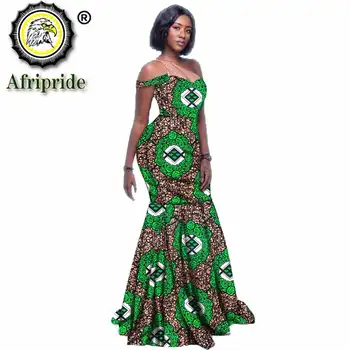 2020 m. Afrikos Ilgas, maxi suknelės moterims ankara spausdinti apranga vestuves suknelė gėlių rudenį dashiki drabužiui AFRIPRIDE S1925092